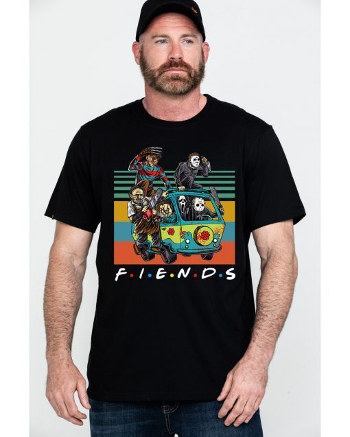 Psychodynamics Horror Movie Characters Friends Vintage Shirt