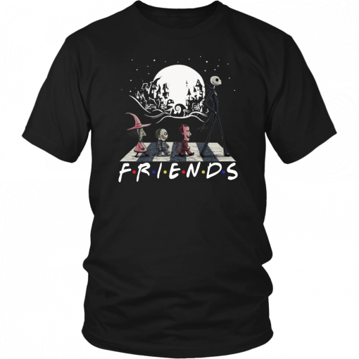 Friends Tv Show The Nightmare Walking Abbey Road Halloween Shirt