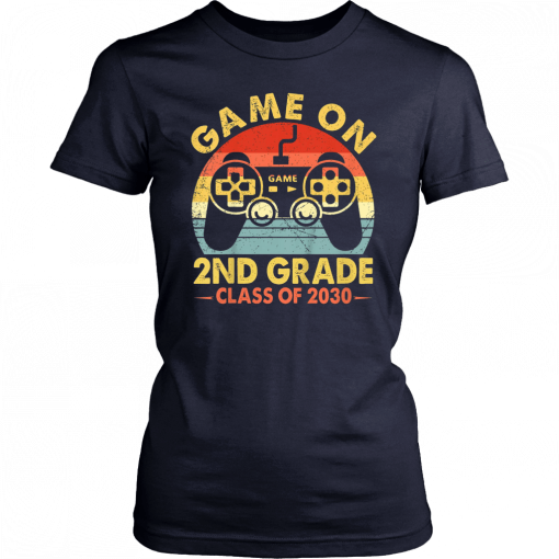 Game On 2nd Grade Gamer Class of 2030 Vintage Shirt