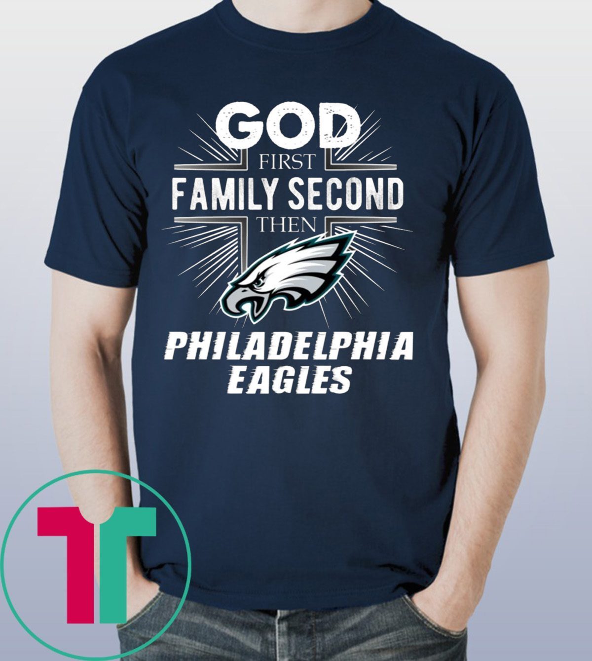 Official God First Family Second Then Philadelphia Eagles Football 2023  shirt, hoodie, sweater, long sleeve and tank top