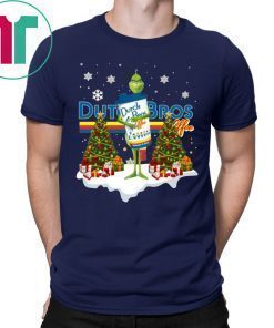 Grinch Hug Dutch Bros Coffee Christmas Tee Shirt