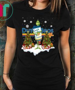 Grinch Hug Dutch Bros Coffee Christmas Tee Shirt