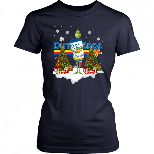 Grinch Hug Dutch Bros Coffee Christmas Unisex 2019 T-Shirt