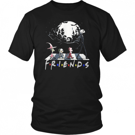 Halloween the nightmare walking abbey road friends tv show T-Shirts