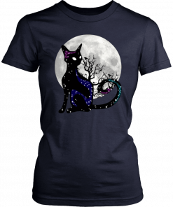 Halloween Cat Scary Black Cat Gothic Looking Halloween T-Shirt