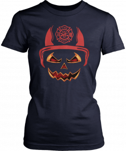 Halloween Pumpkin Firefighter Fireman Fire Unisex 2019 T-Shirt