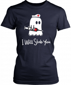 Halloween boo I will stab you nurse Offcial Tee Shirt