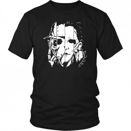 Halloween horror movie characters mashup 2019 T-Shirt