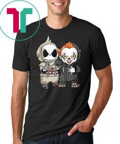 Halloween jack skellington and pennywise t-shirt