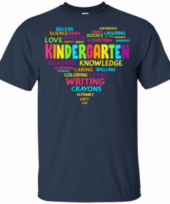 Heart Tee Kindergarten Team Teacher Student Back To School T-Shirts