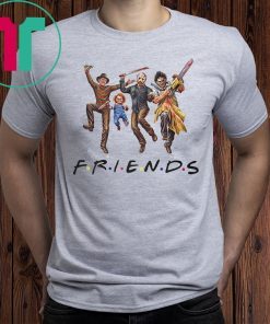 Horror Characters FRIENDS Halloween Gift T-Shirt Mens and Womens Clothing