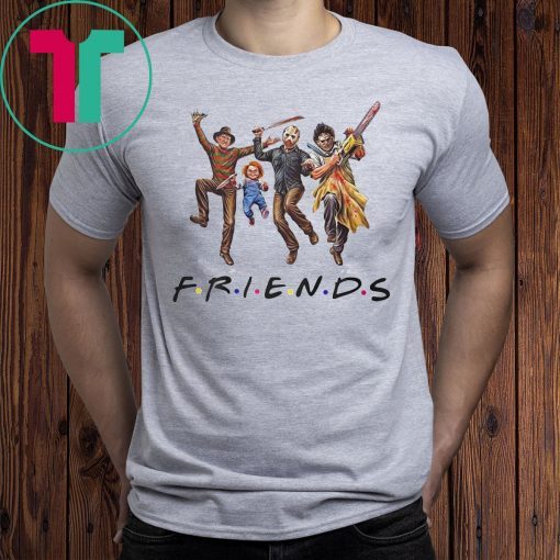 Horror Characters FRIENDS Halloween Gift T-Shirt Mens and Womens Clothing