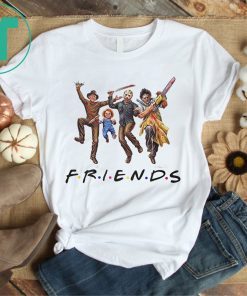 Horror Characters FRIENDS Halloween Gift T-Shirt Mens and Womens Clothing