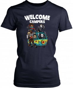 Horror Characters Welcome Campers Gift T-Shirt