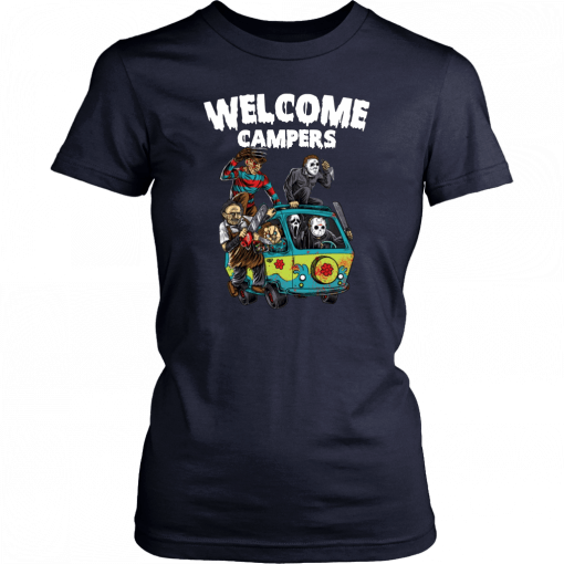 Horror Characters Welcome Campers Gift T-Shirt