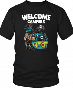 Horror Characters Welcome Campers Gift T-Shirt