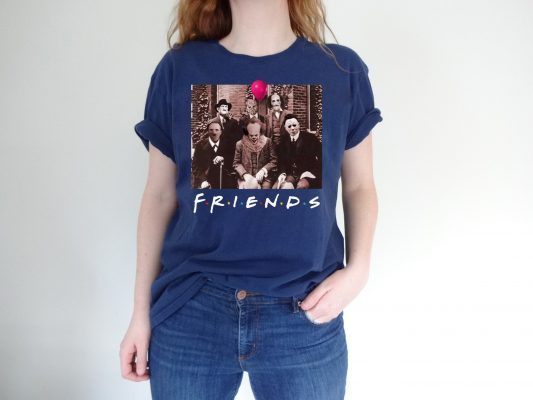 Horror Halloween Team Friends Funny T-Shirt