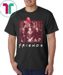 Horror Movie Characters Friends TV Show Tee Shirt