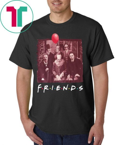 Horror Movie Characters Friends TV Show Tee Shirt