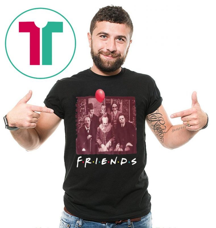 Horror Movie Characters Friends TV Show Tee Shirt