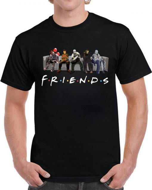 Horror Movie Characters Friends TV Show 2019 T-Shirt