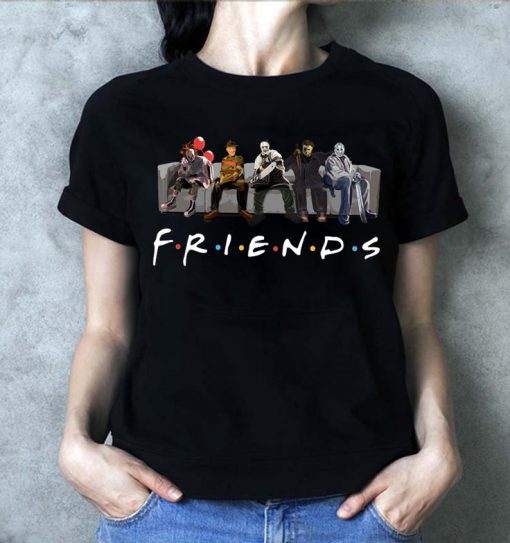 Horror Movie Characters Friends TV Show 2019 T-Shirt