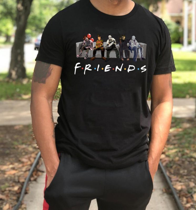 Horror Movie Characters Friends TV Show 2019 T-Shirt