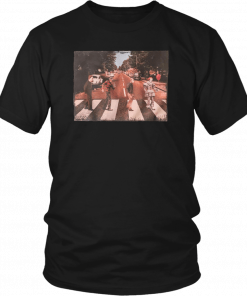 Horror movie characters walking abbey road T-Shirt