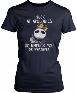 I suck at apologies so unfuck you or whatever Jack Skellington Biggie Unisex T-Shirt