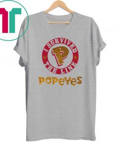 I survived the line popeyes tee shirt