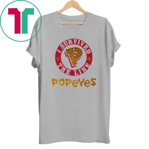 I survived the line popeyes tee shirt