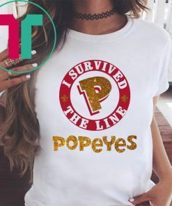 I survived the line popeyes tee shirt