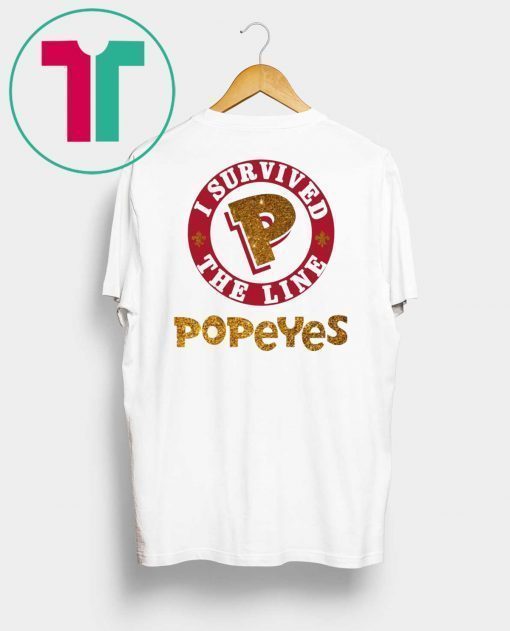 I survived the line popeyes tee shirt