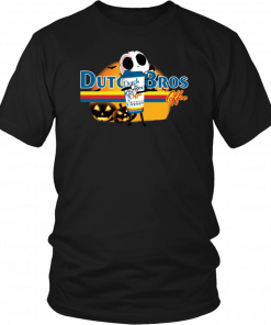 Jack Skellington Hug Dutch Bros Coffee Halloween 2019 T-Shirt