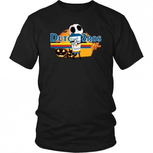 Jack Skellington Hug Dutch Bros Coffee Halloween 2019 T-Shirt