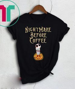 Halloween Jack Hug Dunkin Donuts NightMare Before Coffee Shirt