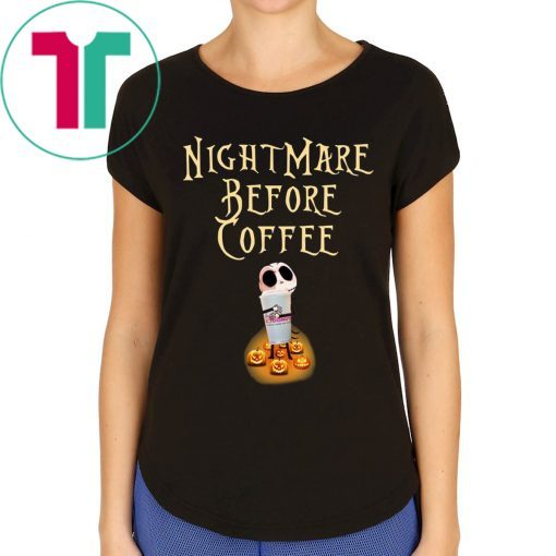 Halloween Jack Hug Dunkin Donuts NightMare Before Coffee Shirt