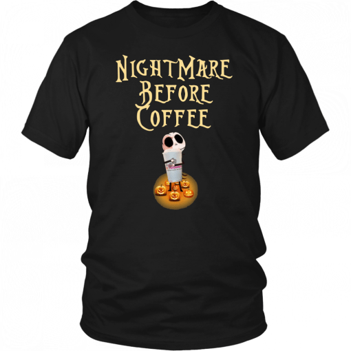 Jack hug Dunkin Donuts NightMare Before Coffee 2019 T-Shirt