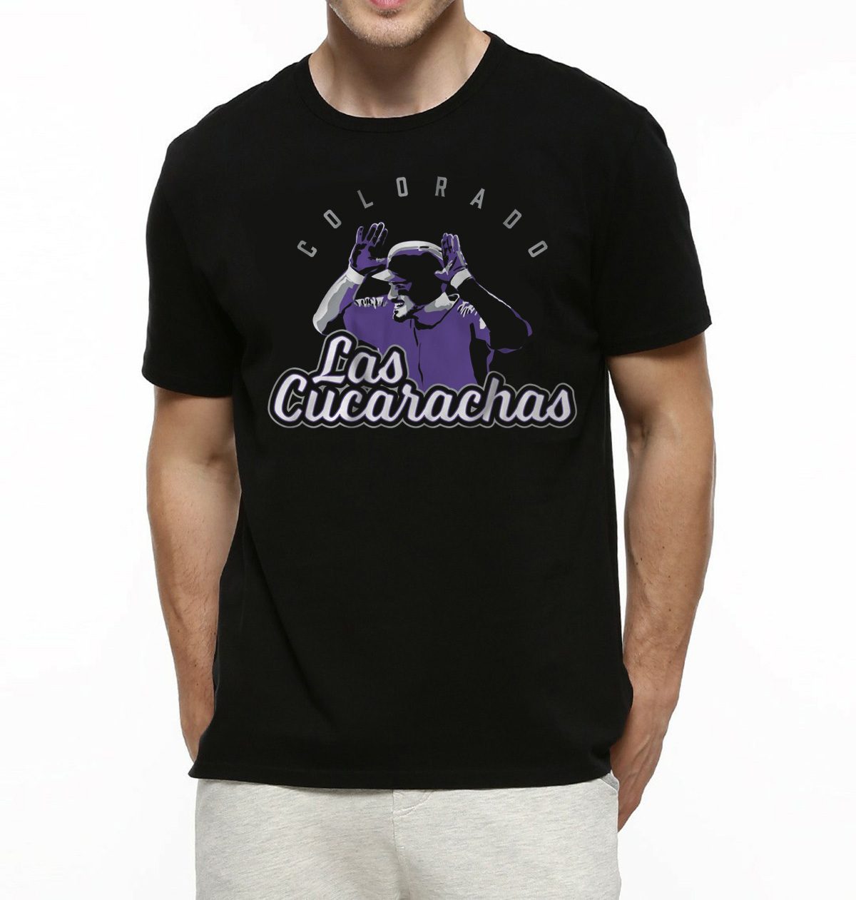 Colorado Rockies Youth Distressed Logo T-Shirt - Purple