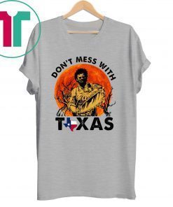 Halloween Leatherface Don’t Mess With Texas Tee Shirt