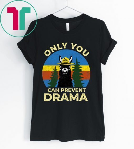 Llama Camping Only You Can Prevent Drama 2019 T-Shirt