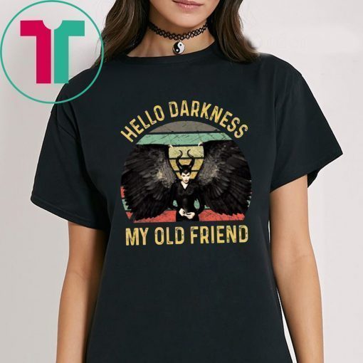 Maleficent Hello Darkness My Old Friends Vintage Tee Shirt