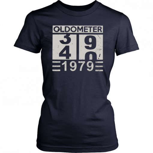 Mens Oldometer 39 40 1979 Shirt 40th Birthday Funny Gift T-Shirt