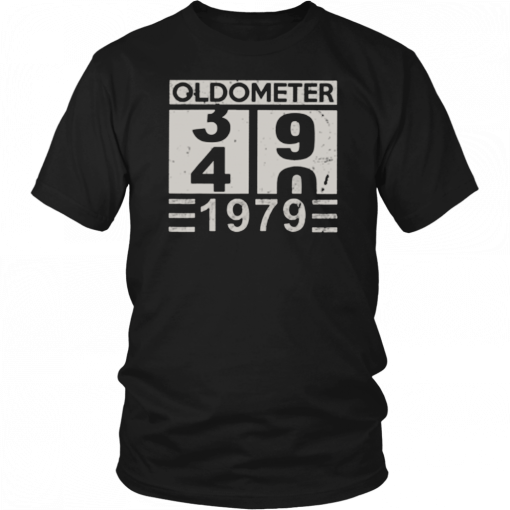 Mens Oldometer 39 40 1979 Shirt 40th Birthday Funny Gift T-Shirt