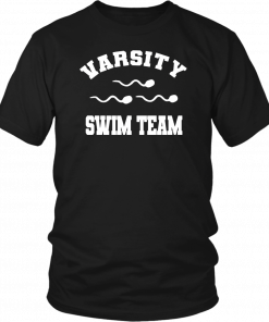 Mens Womens Varsity swimming Tee Shirt