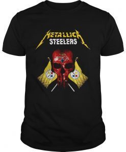Metallic Pittsburgh Steelers punisher shirt