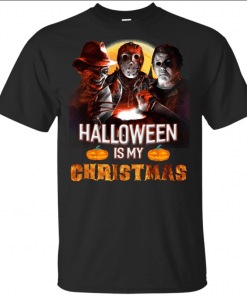 Michael Jason Freddy Halloween is my Chrismast T-Shirt