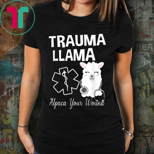 Ministry Of Trauma Llama Alpaca Your Wound Llama Lover Tee Shirt