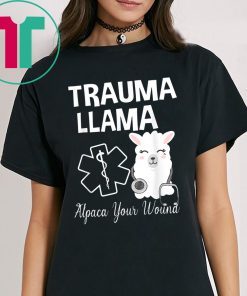Ministry Of Trauma Llama Alpaca Your Wound Llama Lover Tee Shirt