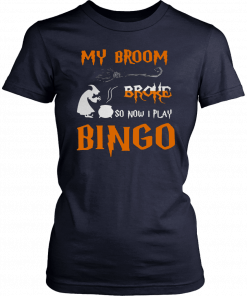 My broom broke so now I play bingo Halloween Unisex T-Shirt